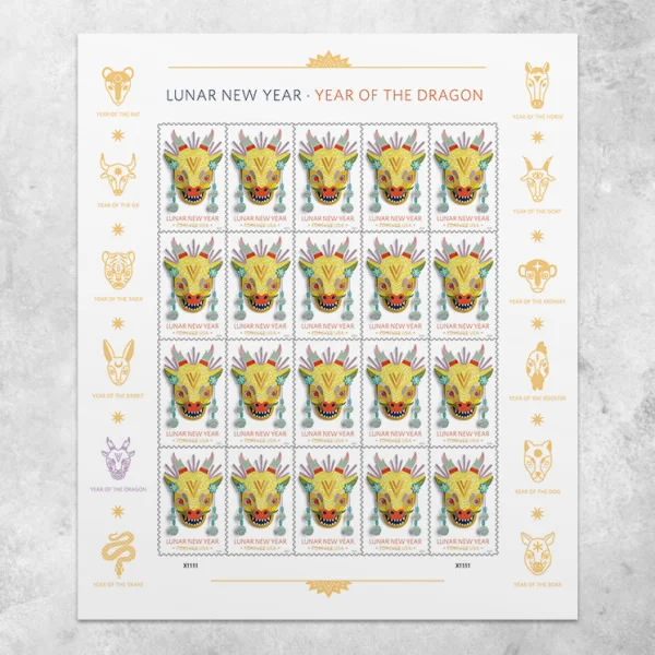 lunar new year: year of the dragon forever stamps lunar new year: year of the dragon forever stamps